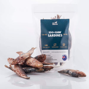 Raw Whole Sardine Treats Pet Snacks 